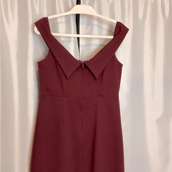 Lulu's Off-Shoulder Burgundy Mini Dress - Picture 8 of 13